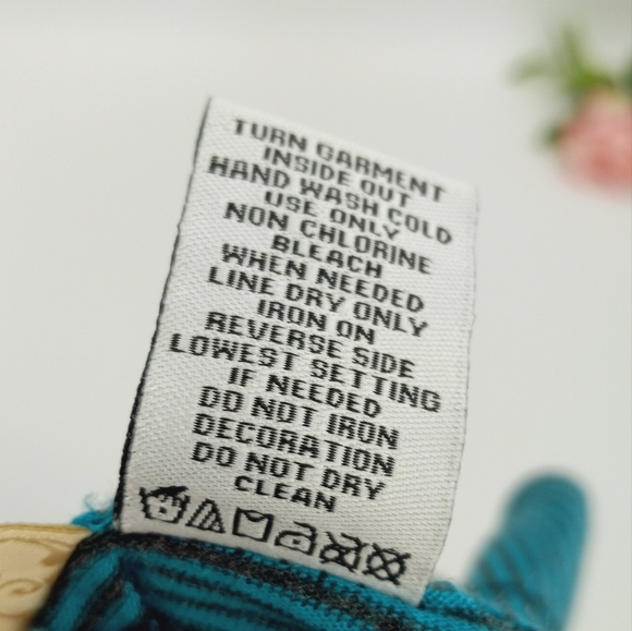 BUCKLE Daytrip Tunic Top Women's M Metallic Stud Embellished Green Black Stripe - Picture 11 of 12